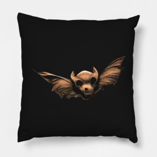 Cute little flying bat. Pillow