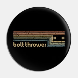 Bolt Thrower Cassette Stripes Pin