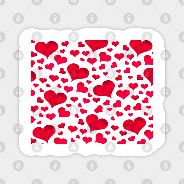 Valentine Heart Pattern Magnet by DragonTees