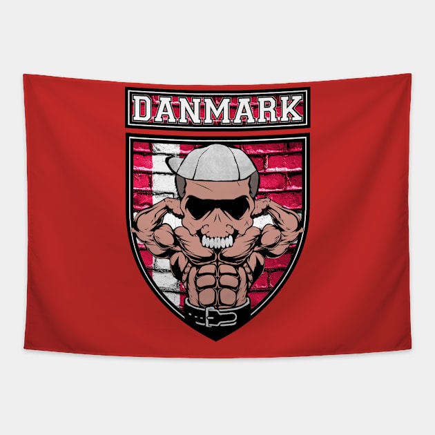 Danmark Power Denmark Bodybuilder Tapestry by Jakavonis