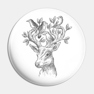 A deer nest Pin