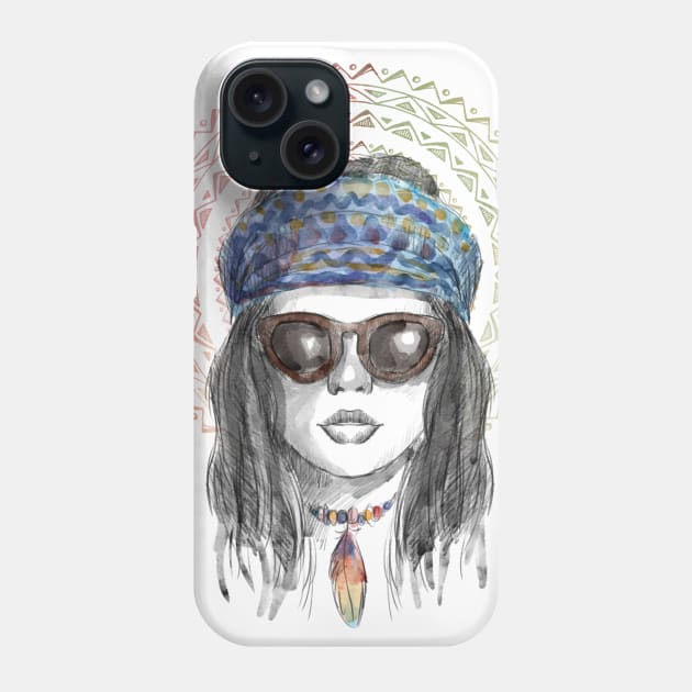 Indigenous Girl Artwork Phone Case by Utopia Shop