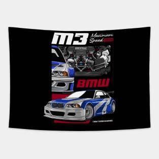 GTR E46 Fan Art Tapestry