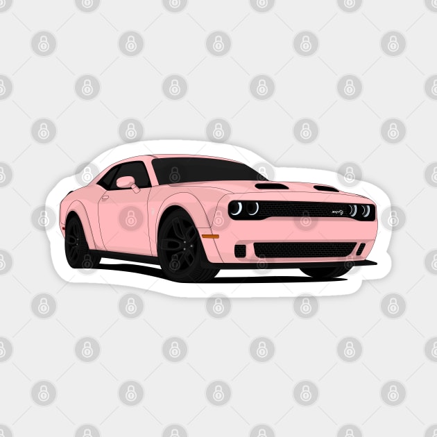 HELLCAT PINK Magnet by VENZ0LIC