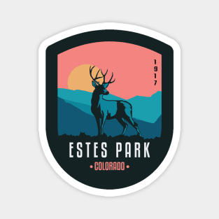 Estes Park Colorado Vintage Hike Design Gift Souvenir Magnet