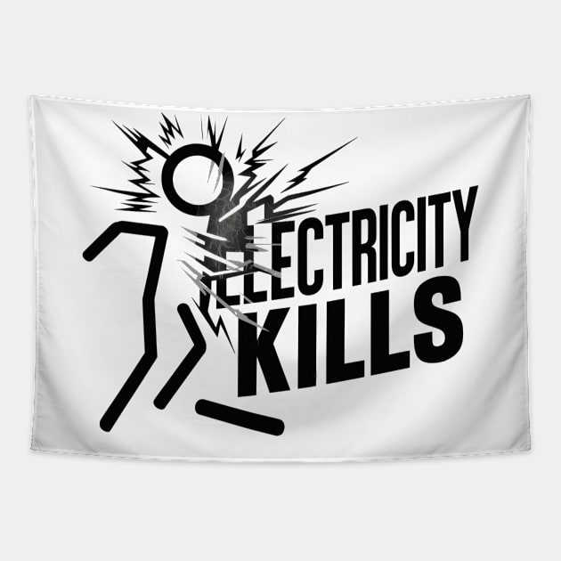 Electricity Kills Tapestry by SimpliPrinter