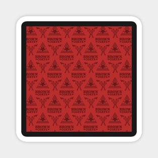 Browncoats forever, Firefly Pattern in Red Magnet