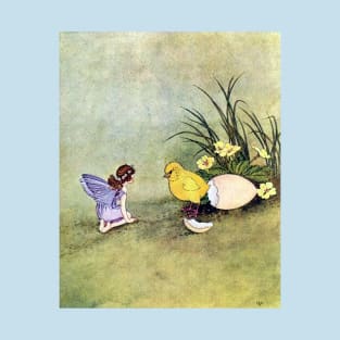 Spring Fairy and Chick - Ida Rentoul Outhwaite T-Shirt