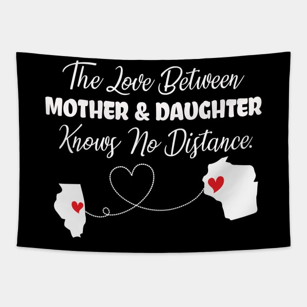 The love between mother & daughter knows no distance Tapestry by ChristianCrecenzio