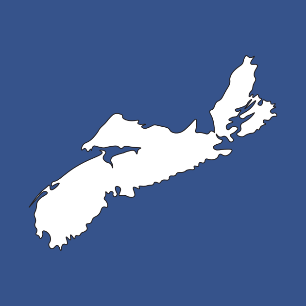 Nova Scotia - Blank Outline by loudestkitten