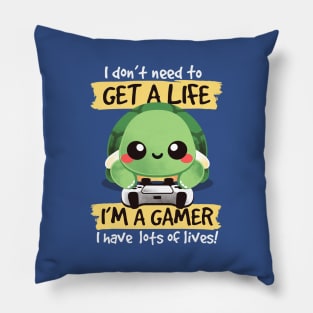 Gamer turtle Pillow