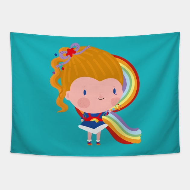 R is for rainbowbrite Tapestry by Mjdaluz