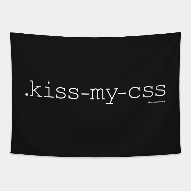 KISS MY CSS Tapestry by officegeekshop