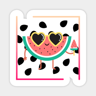 Very Happy Watermelon Magnet