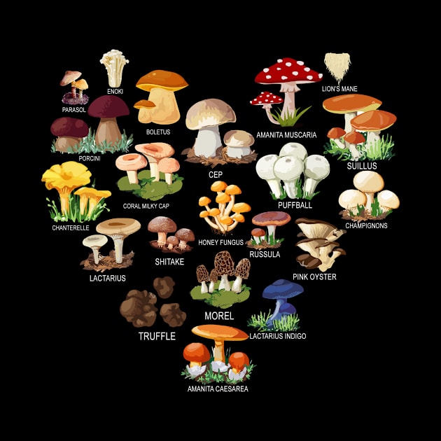 Mushroom Shirt Mushroom Mycology Fungi Foraging Mushrooms Whisperer by Nikkyta