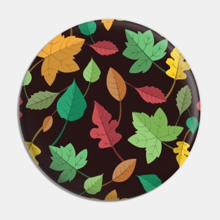 Autumn leaves seamless pattern tee Pin