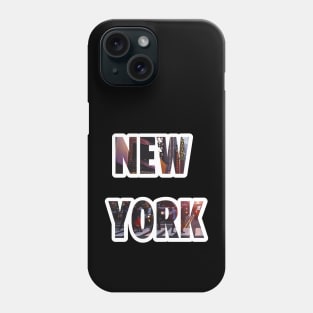 New York city walk typography letters NY city Phone Case