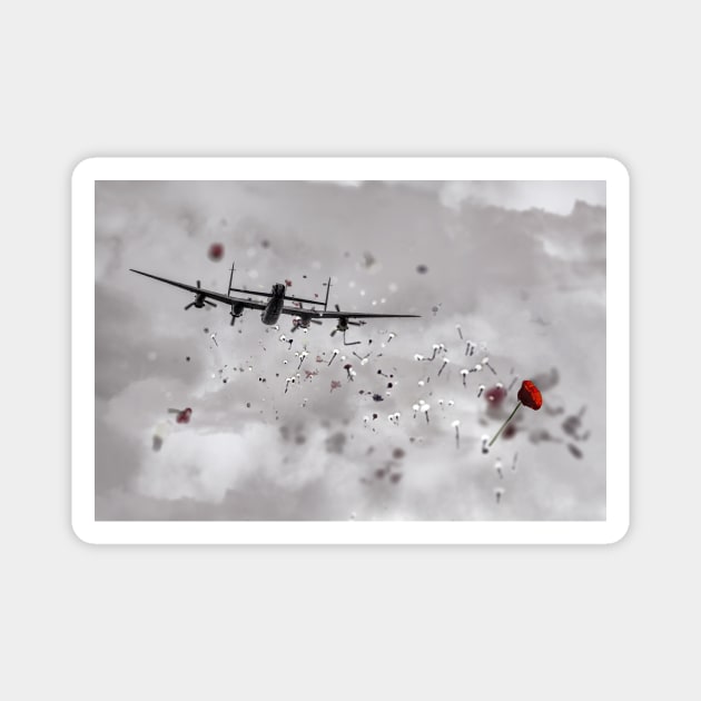 Poppy Drop Magnet by aviationart