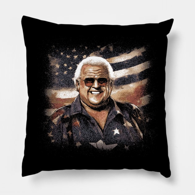 Dusty Rhodes Pillow by alesyacaitlin