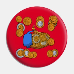 Saint Nicholas Chocolate Coins Pin