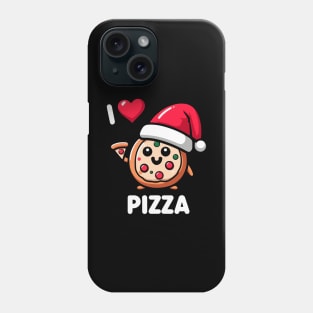 Christmas I LOVE PIZZA Phone Case