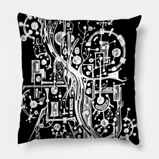 Abstract doodle art Pillow