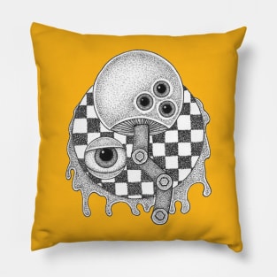 Mechanical Magically Mushroom in Space Pillow