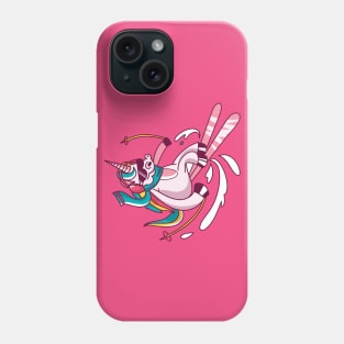 Skiing Unicorn Phone Case