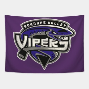 Defunct Roanoke Valley Vipers Hockey Team Tapestry