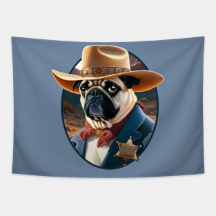 Sheriff Puggy Tapestry