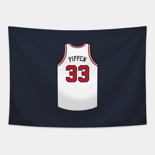 Scottie Pippen Chicago Jersey Qiangy Tapestry by qiangdade