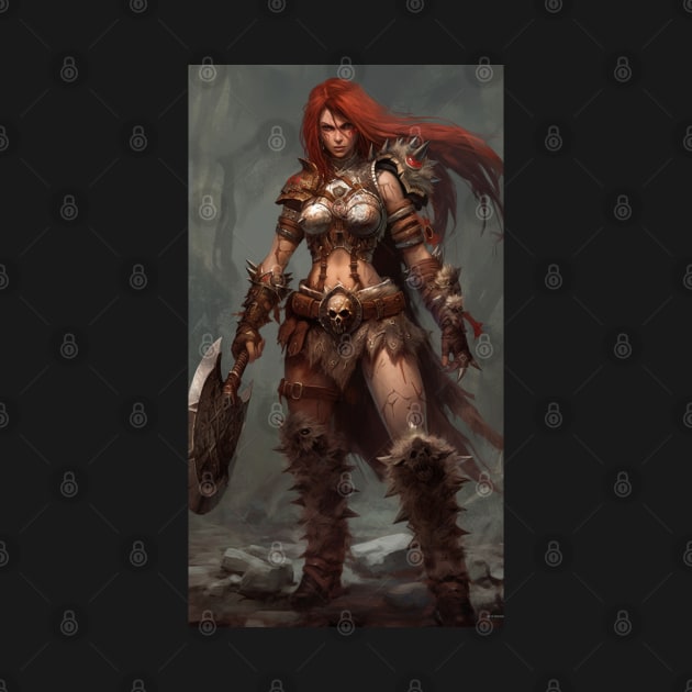 Diablo Barbarian Female by Nightarcade