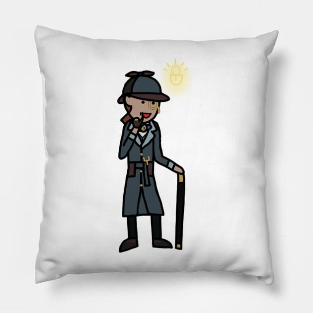 Mr. Inference Cartoon 2 Pillow by gagimas