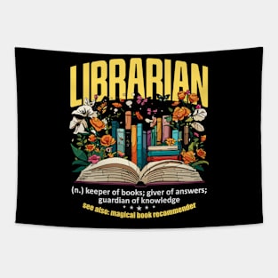 Librarian Keeper Of Books Giver Of Answer Bookworm Tapestry