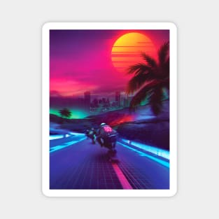 Synthwave Midnight Outrun Magnet