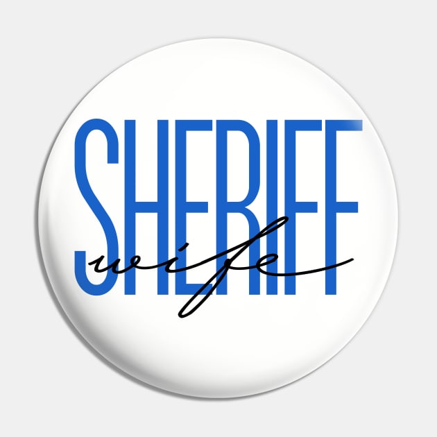 Sheriff Wife Deputy Sheriff Gift Thin Blue Line Police Wife Pin by bluelinemotivation