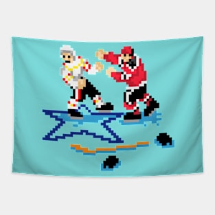 16-Bit Hockey Fight Tapestry