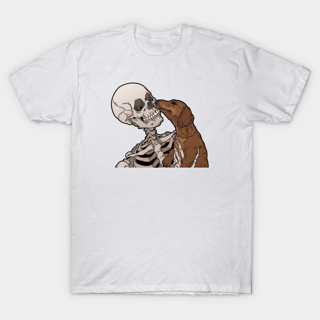 Dachshund Friend - Skeleton - T-Shirt
