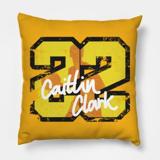 Caitlin Clark - 22 - retro style Pillow