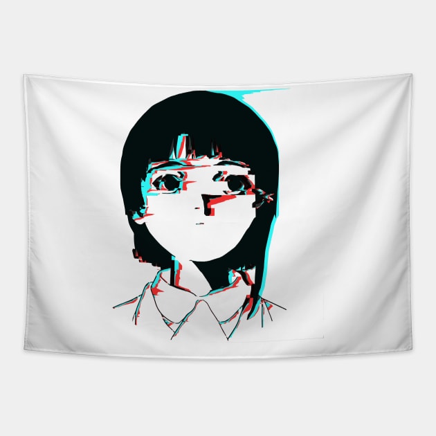 Lain 3D Glitch 01 Tapestry by RAdesigns