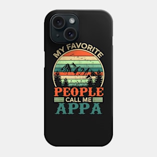 My Favorite People Call Me Appa Father's Day Gifts Vintage Phone Case