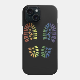 LBGTQIA Pride Boot Prints Phone Case