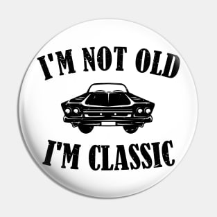 Vintage Men's I'm Not Old i'm Classic Car T-shirt Crusher Tee Pin