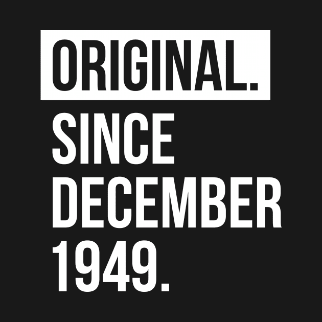 1949 December 68 years old birthday by hoopoe