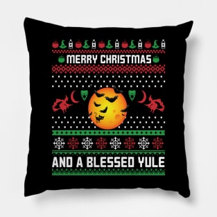 Merry Christmas and a Blessed Yule Pillow