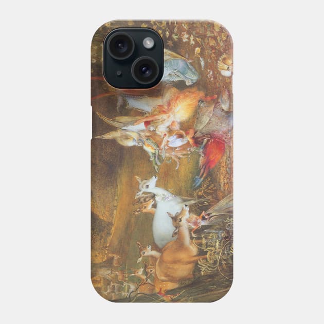 Vintage Fairy Tales, Enchanted Forest by John Anster Fitzgerald Phone Case by MasterpieceCafe