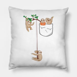 happy sloth family Habitat in Pocket Pillow