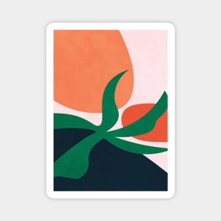 Abstract Modern Plant, Scandinavian Magnet