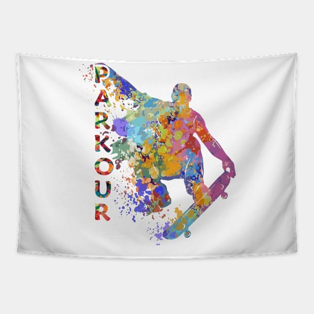 parkour Tapestry by Teeeshirt