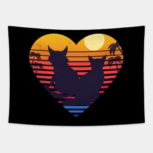 Cats Love Forever Together Tapestry